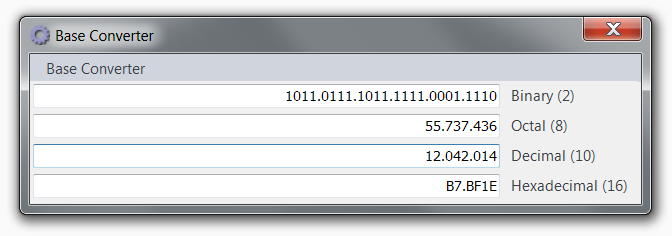 Base Converter screenshot